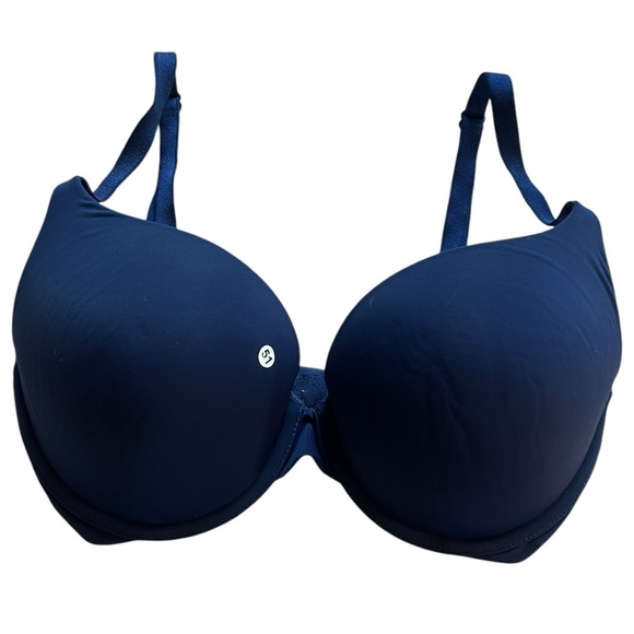 Victoria’s Secret PINK Push-Up Sports Bra – Navy Blue – 32DD! - Picture 1 of 8